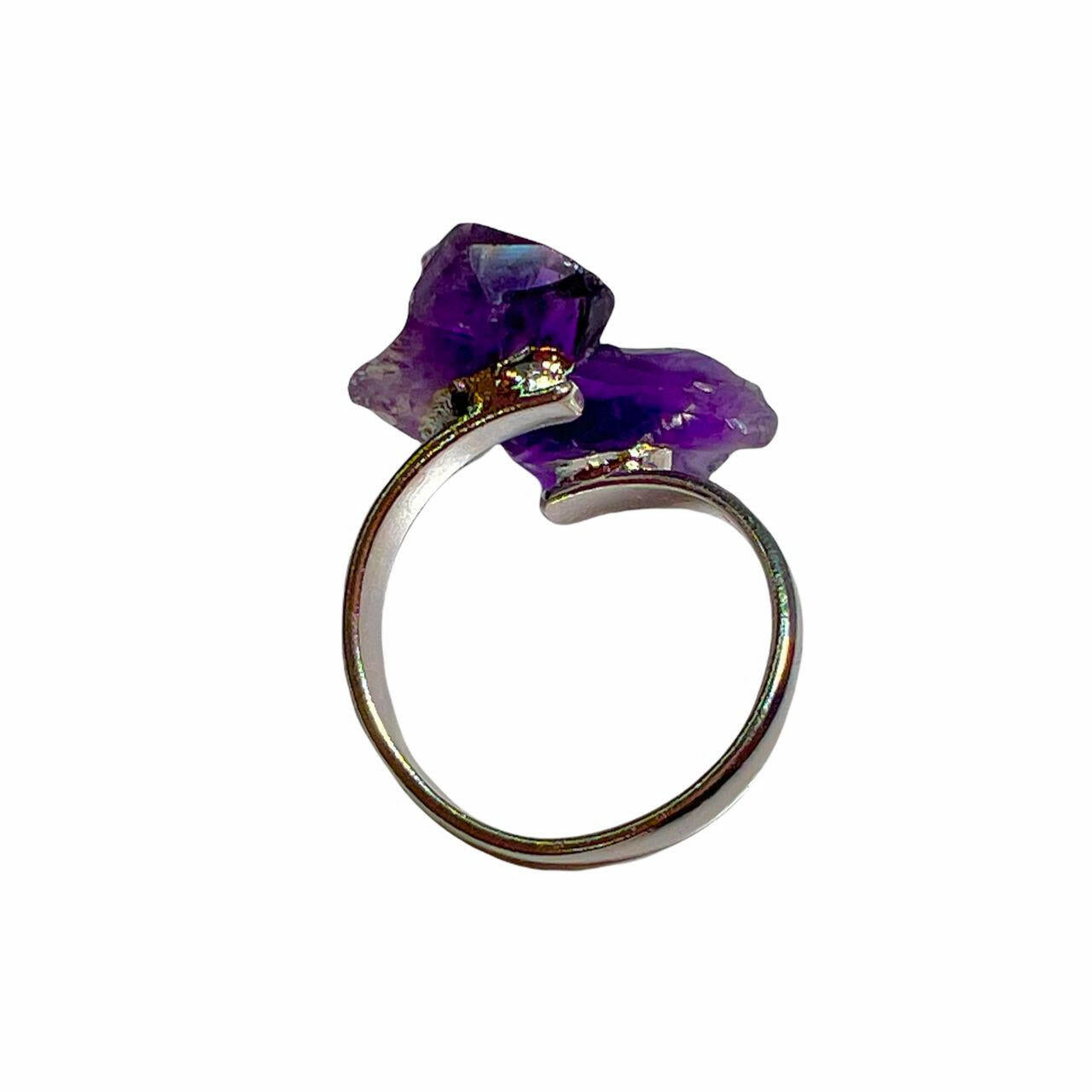 Amethyst Crystal Ring.