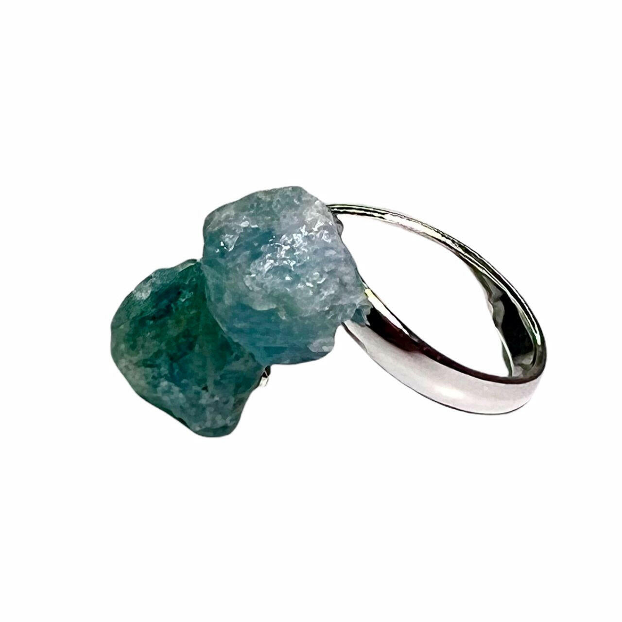Aqua Marine Crystal Ring.
