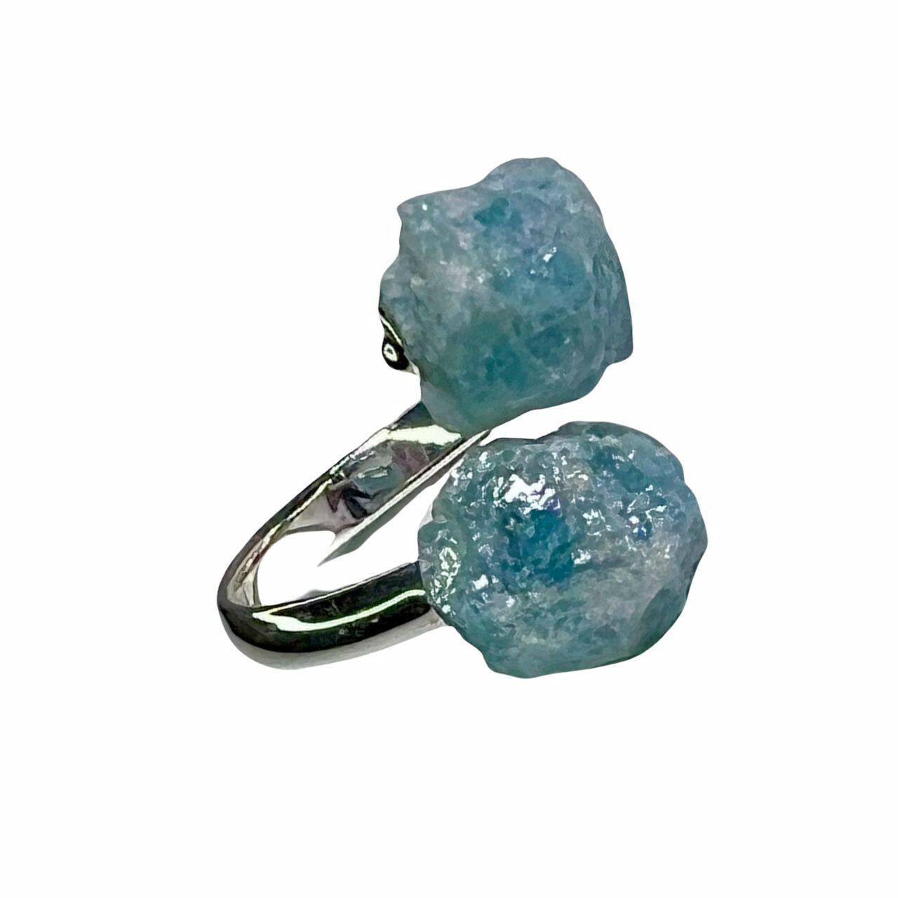 Aqua Marine Crystal Ring.