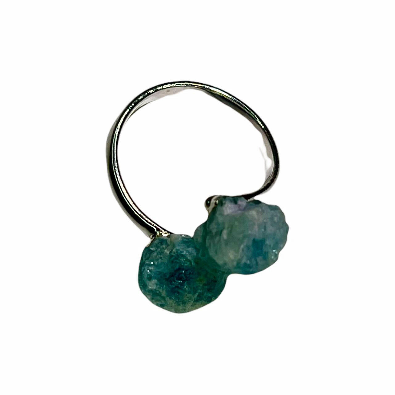 Aqua Marine Crystal Ring.