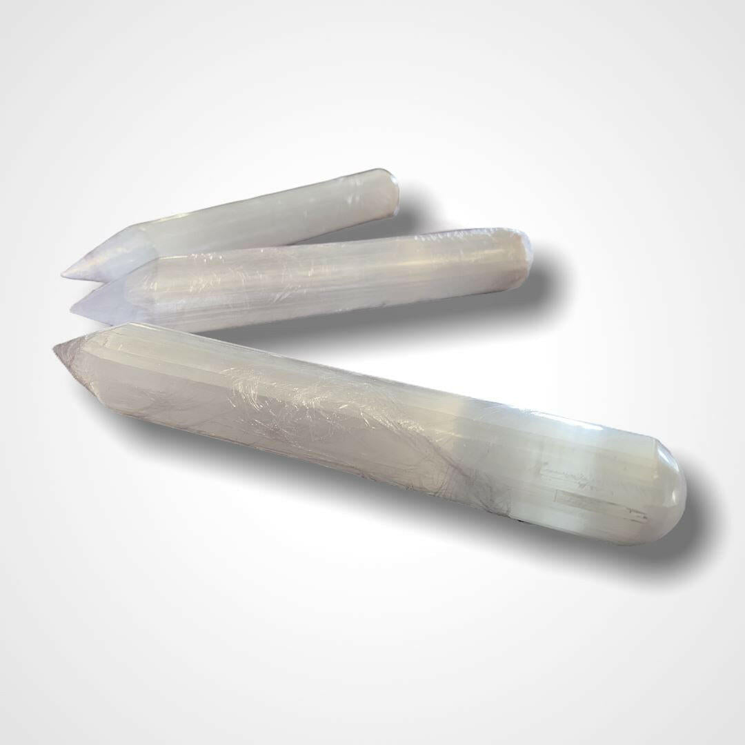 Selenite Wands 6”.