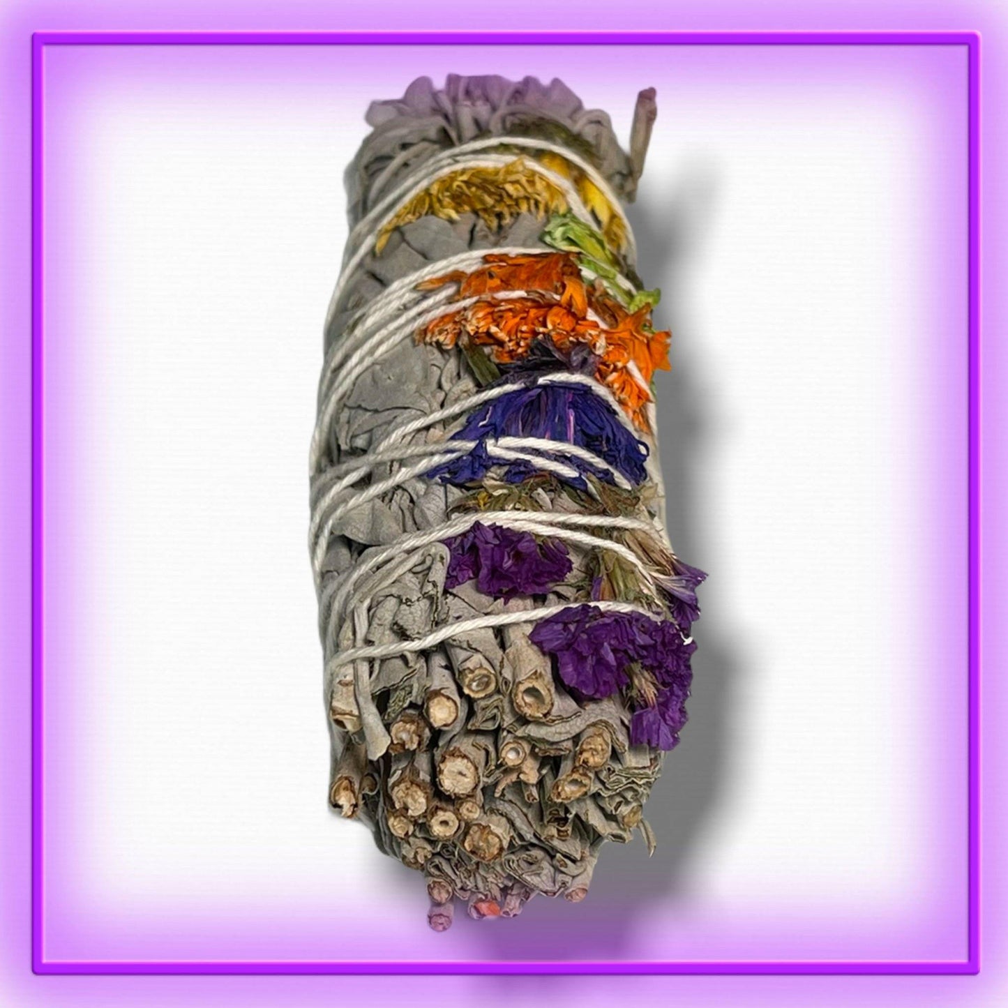 White Sage Good Vibes Smudge Stick - 4".