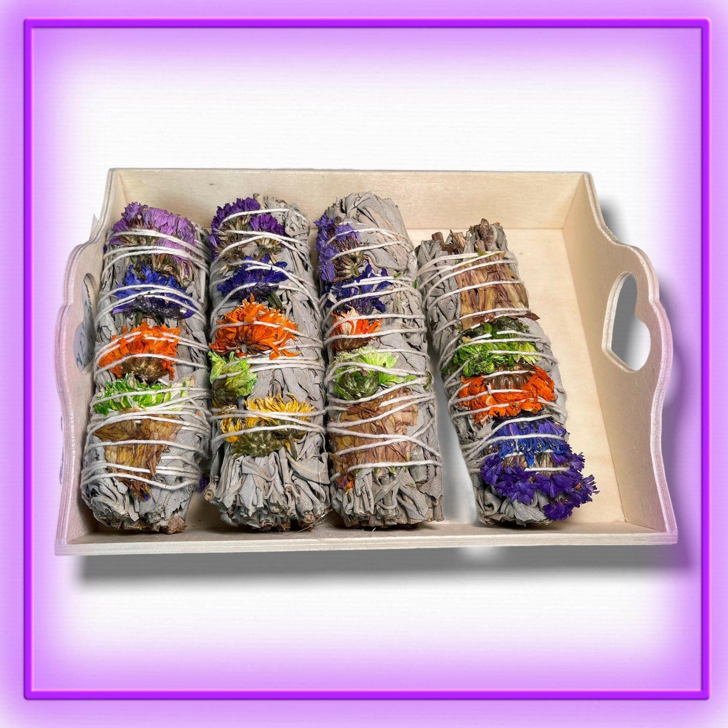White Sage Good Vibes Smudge Stick - 4".