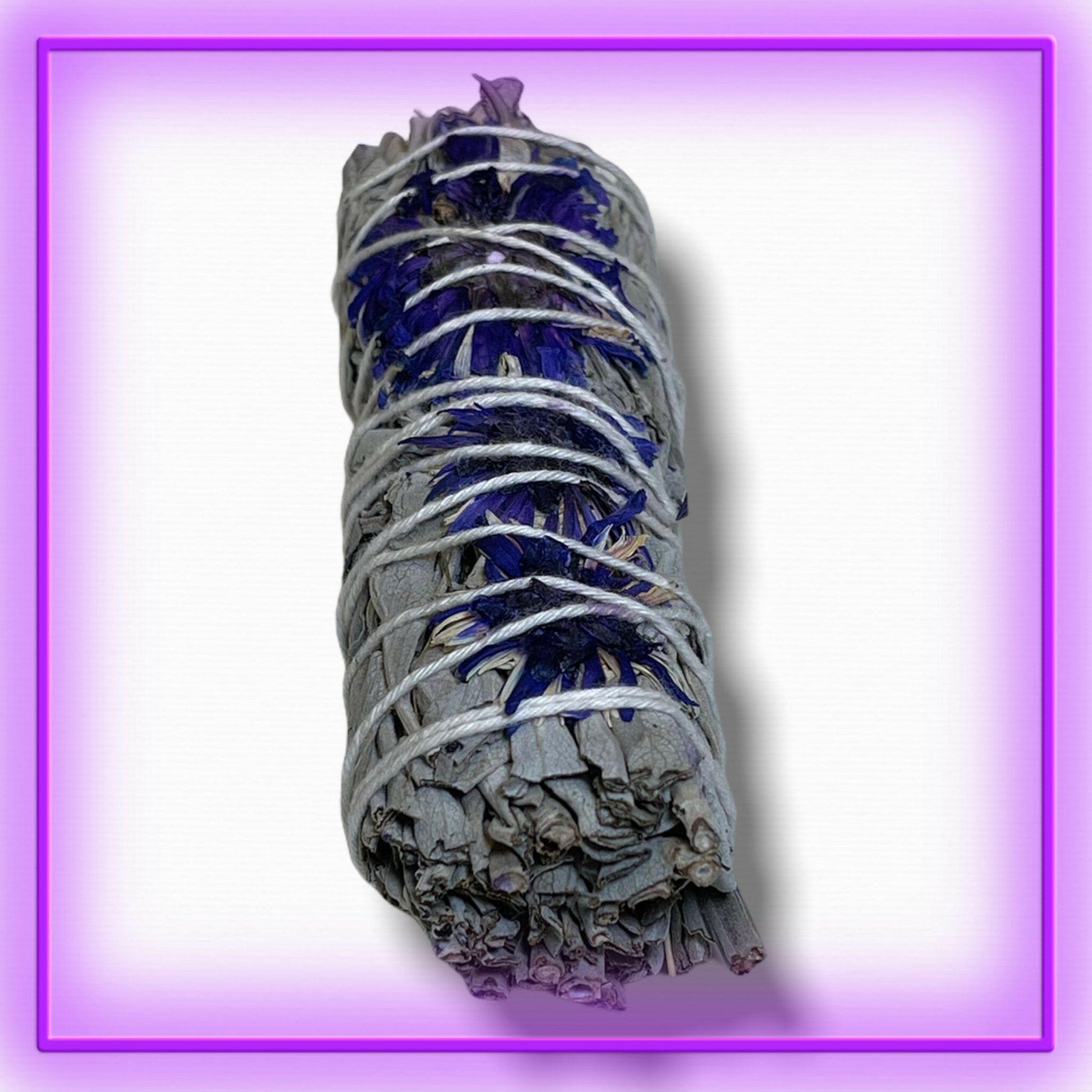 White Sage Purple Daze Smudge Stick - 4".