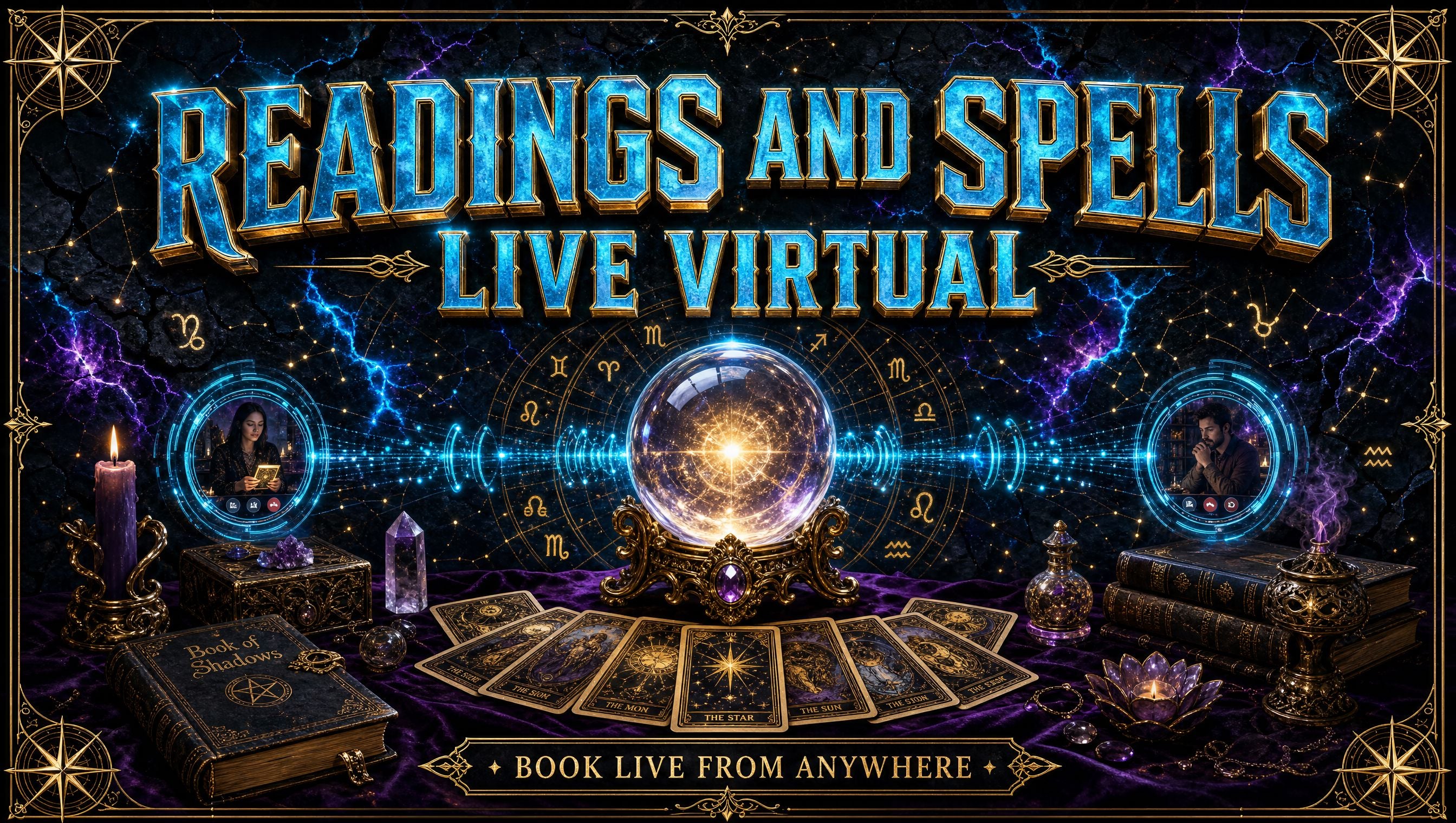 Book Readings & Spells (Live Virtual) Until Midnight Central Time