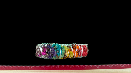 7 Chakra Smudge Stick - 4" White Sage Good Vibes Smudge Stick -4" DALLAS PSYCHIC AND CRYSTALS