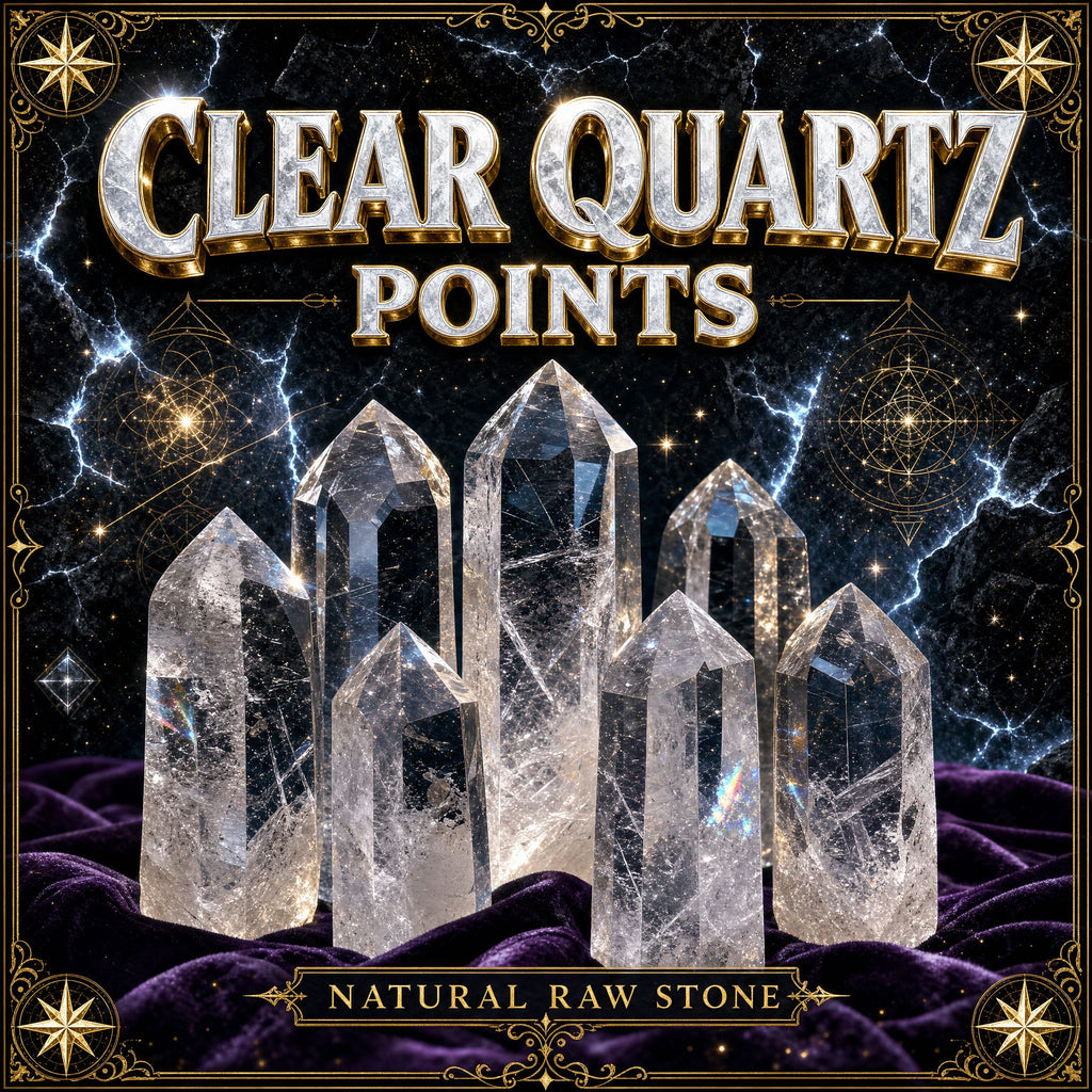 Clear Quartz Points Rough Rough Clear Quartz Points DALLAS PSYCHIC AND CRYSTALS