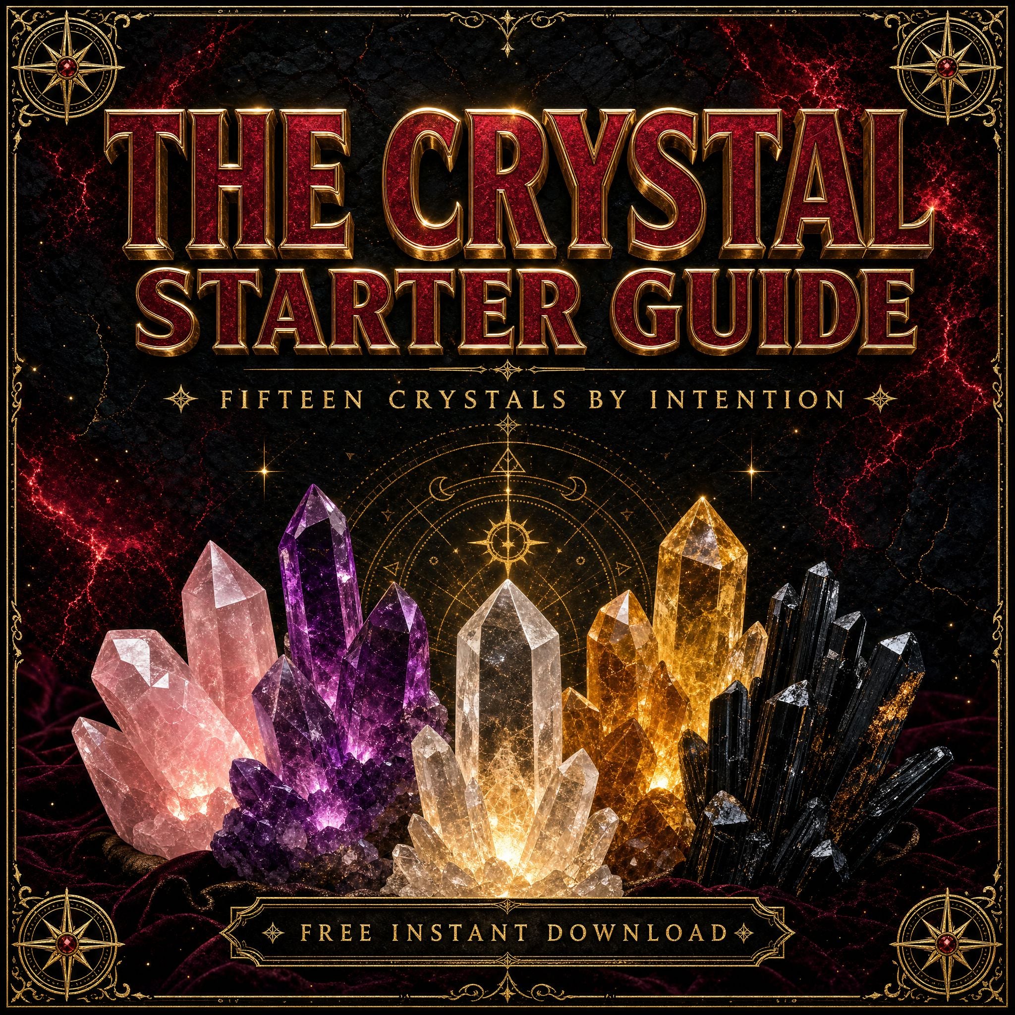 Crystal Starter Guide (Free Download) Instant Download DALLAS PSYCHIC AND CRYSTALS