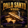 Sticks of palo santo holy wood, pale tan heartwood with darker grain, cut into short cleansing sticks.