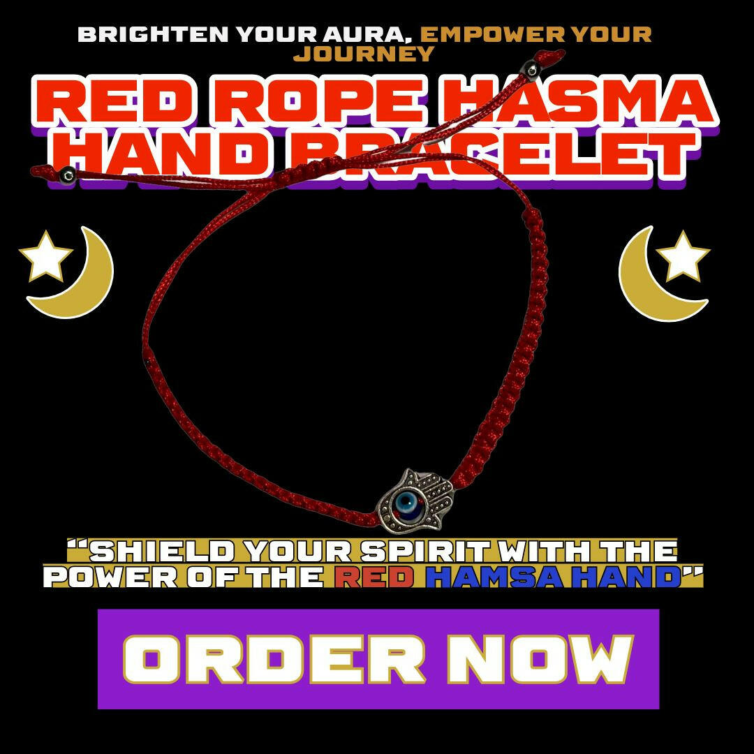 Red Rope Hasma Hand Bracelet Bracelet DALLAS PSYCHIC AND CRYSTALS