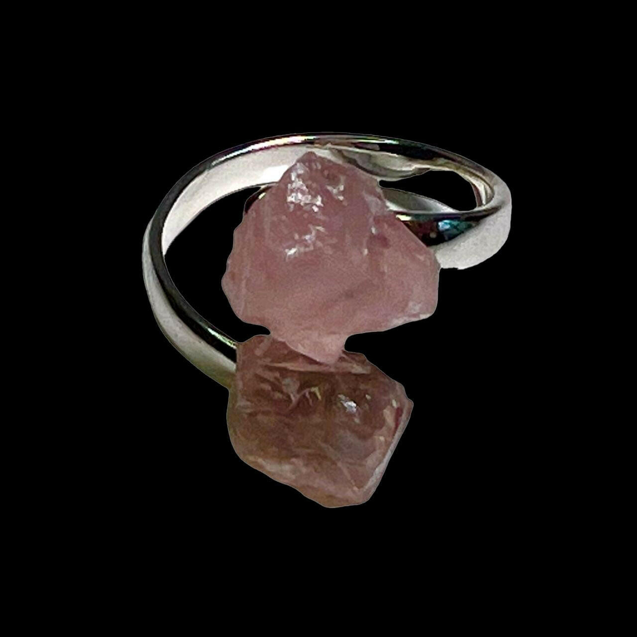 Rose Quartz Crystal Ring Rings DALLAS PSYCHIC AND CRYSTALS