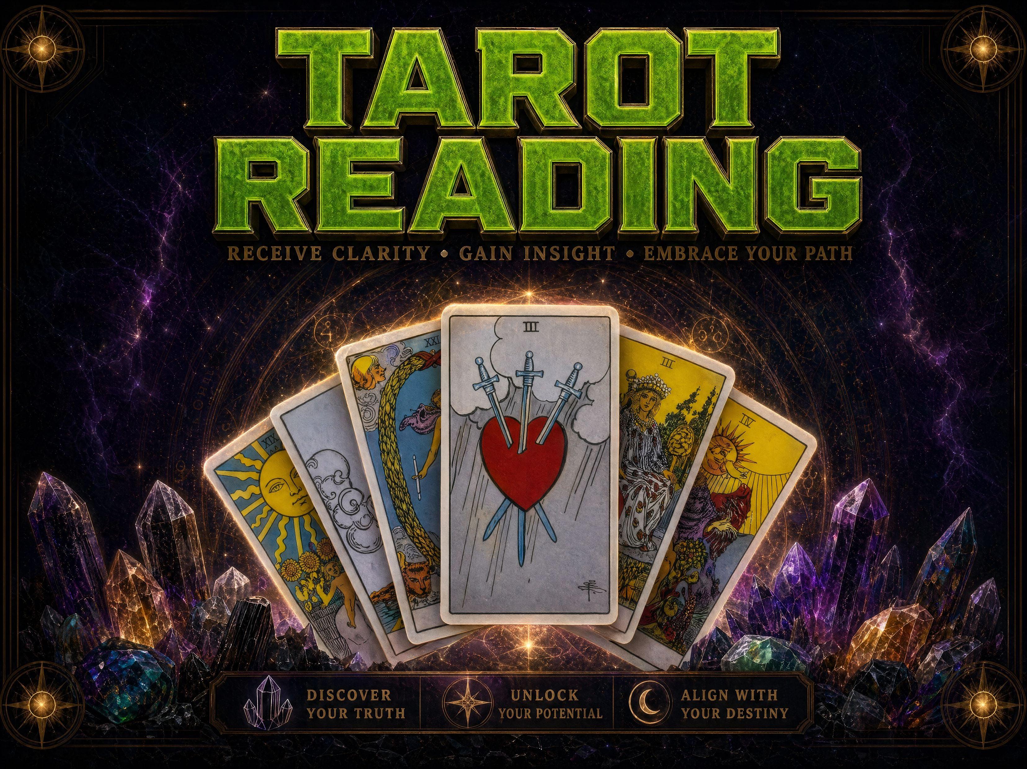 Tarot Card Reading (In-Person) Tarot Reading DALLAS PSYCHIC AND CRYSTALS