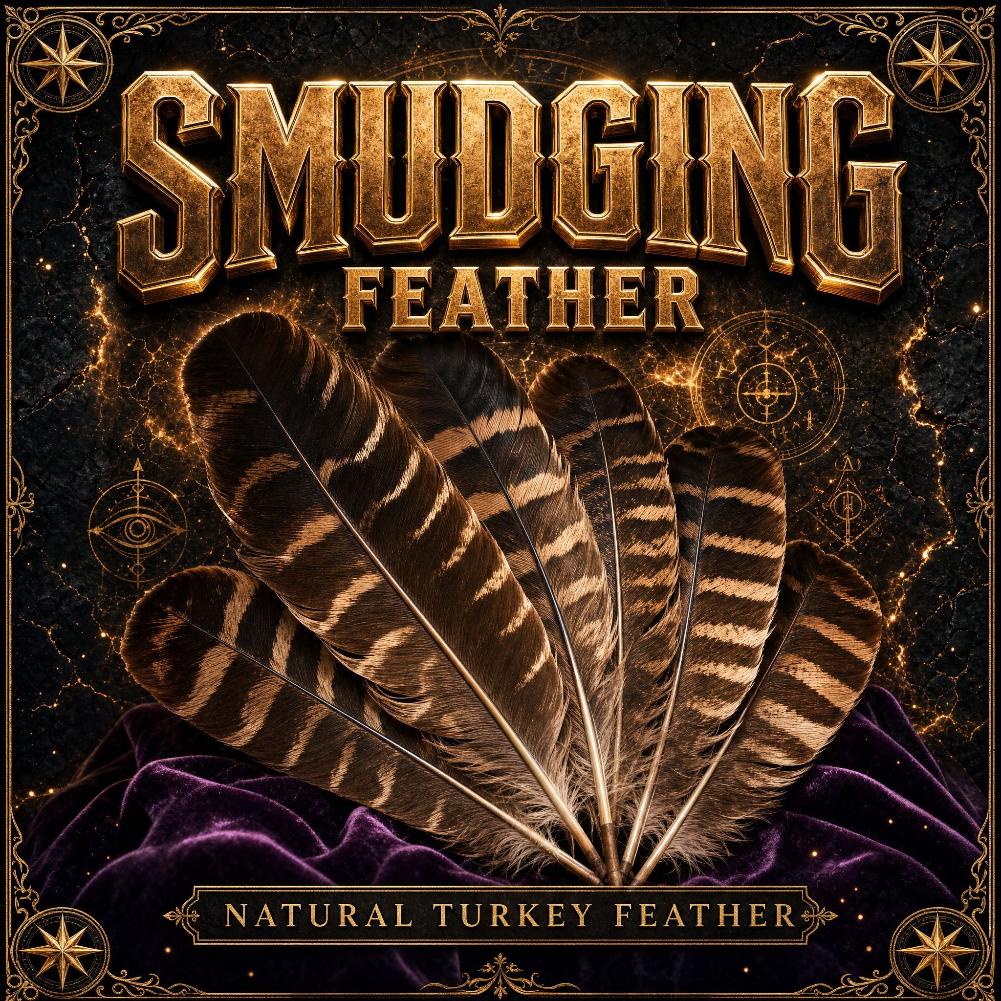 Turkey Smudging Feather Turkey Feather DALLAS PSYCHIC AND CRYSTALS