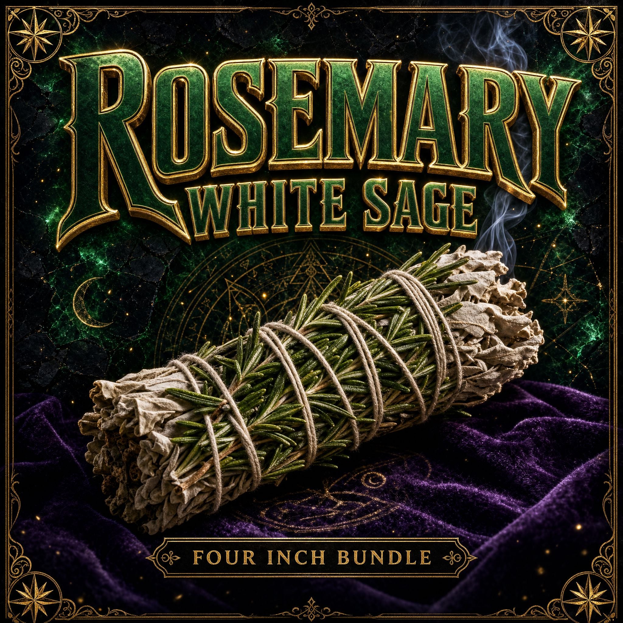 White Sage with Rosemary Smudge Stick 4" White Sage with Rosemary Smudge Stick - 4" DALLAS PSYCHIC AND CRYSTALS