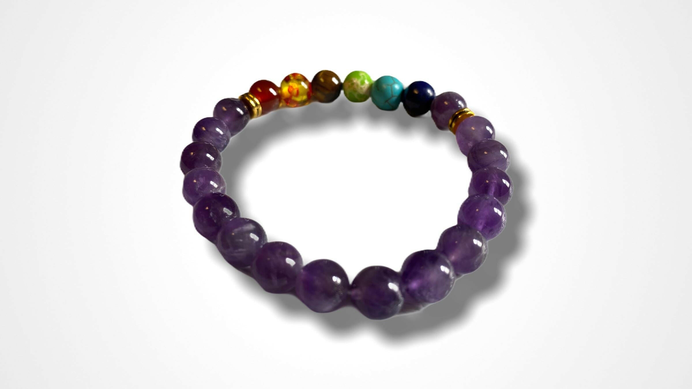 7 Chakra Bracelet / Amethyst.