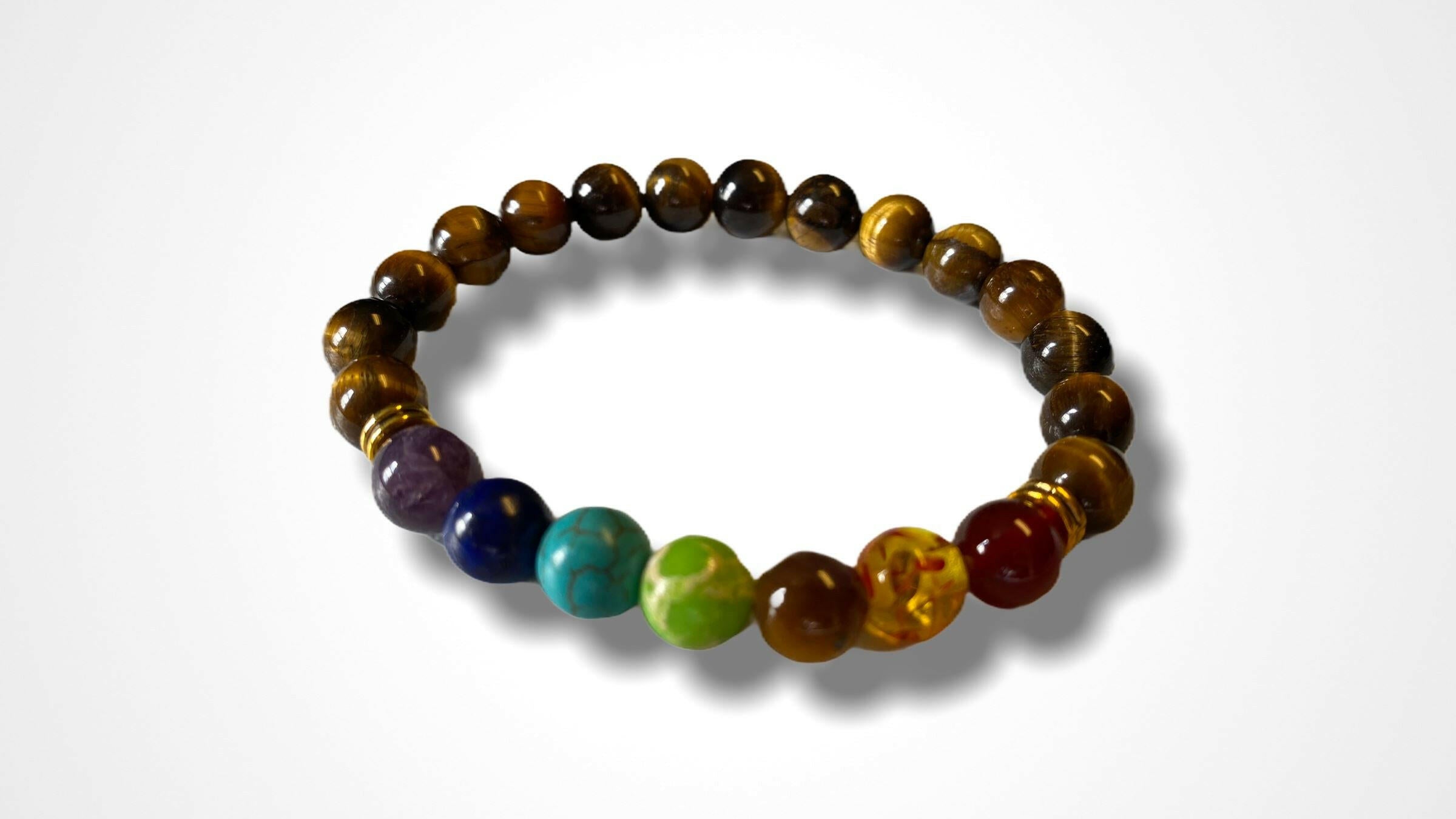 7 Chakra Bracelet / Tiger Eye.