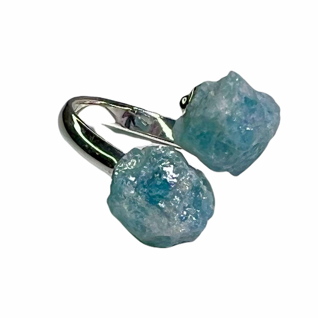 Aqua Marine Crystal Ring.