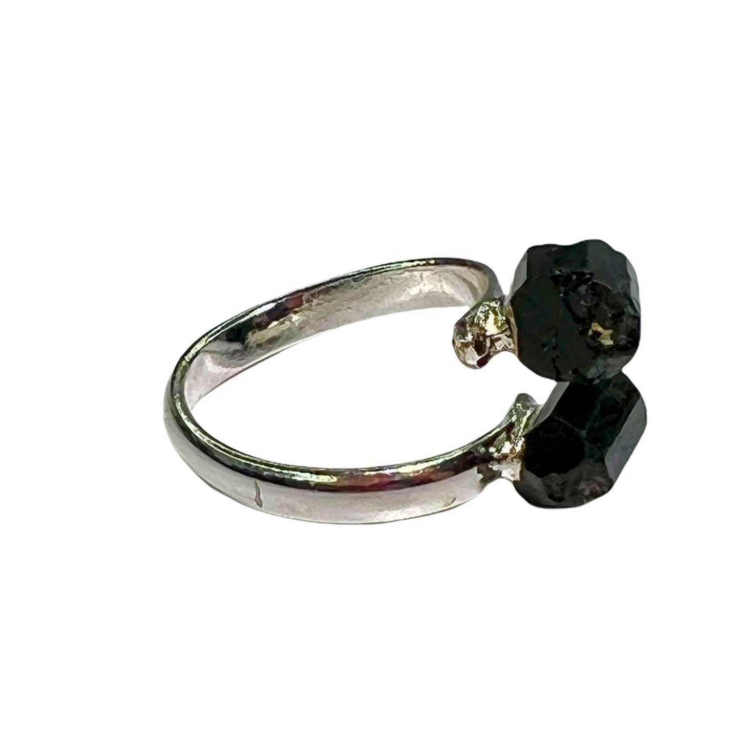 Black Tourmaline Crystal Ring.