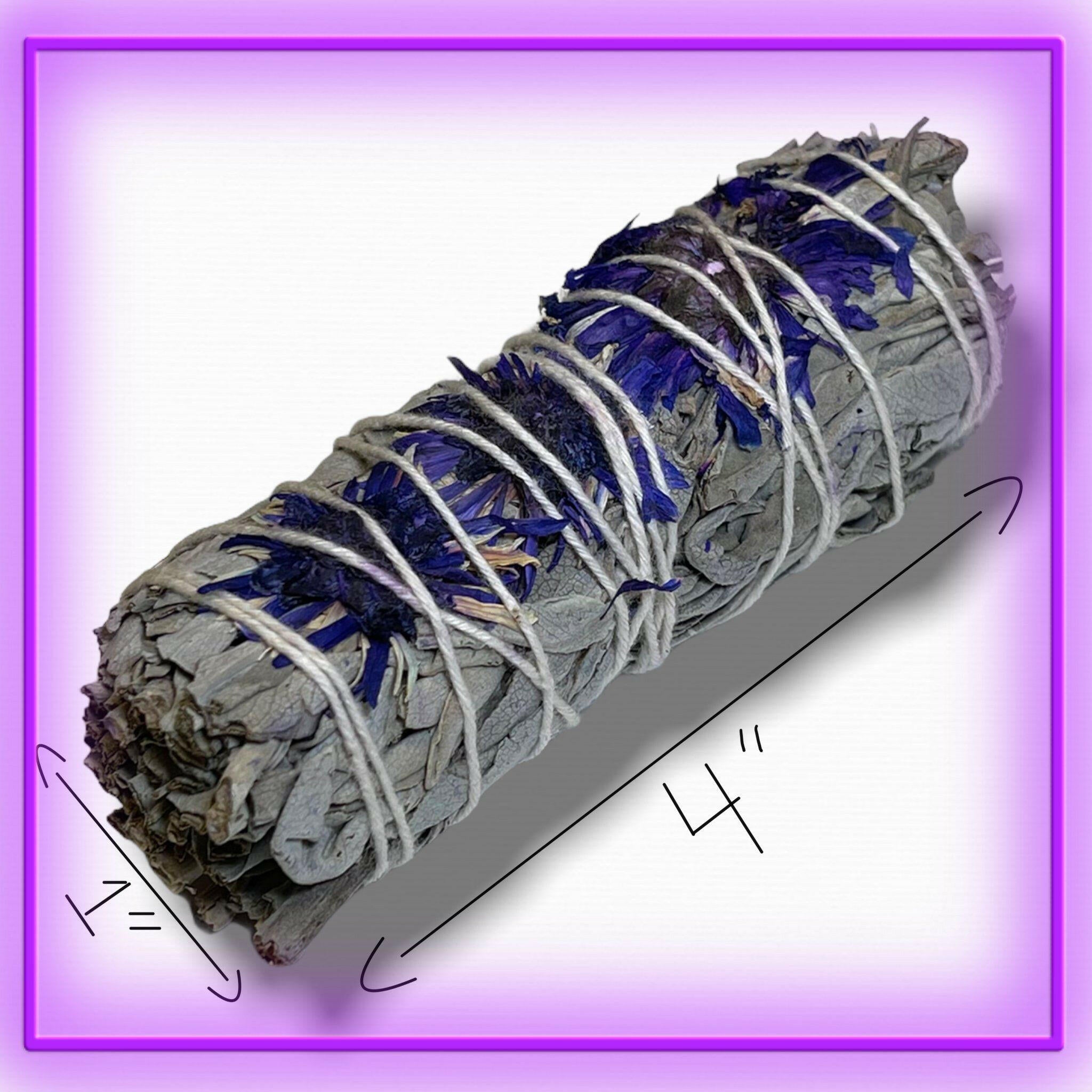 White Sage Purple Daze Smudge Stick - 4".