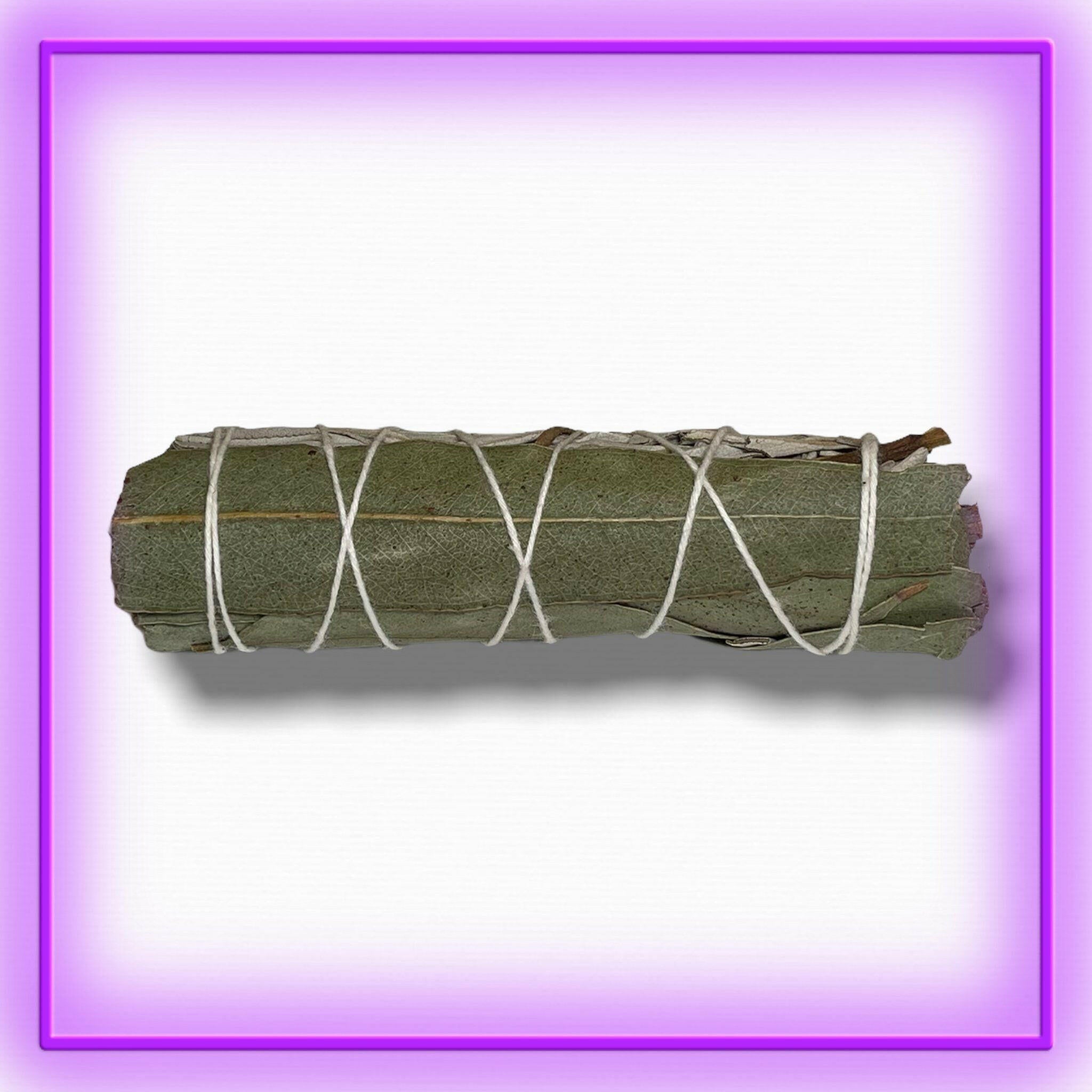 White Sage with Eucalyptus Smudge Stick - 4 inch.
