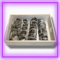 White Sage with Peppermint Smudge Stick – 4-inch sage bundle wrapped with peppermint leaves for energy cleansing, prosperity, and stress relief from Dallas Psychic & Crystals.