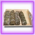 White Sage with Rosemary Smudge Stick – 4-inch handmade sage bundle with rosemary for energy cleansing, mental clarity, and spiritual healing from Dallas Psychic & Crystals.